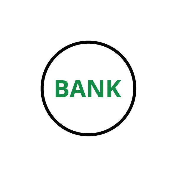 Banki Egyszerű Vektor Illusztráció — Stock Vector