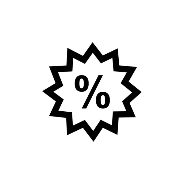Prozent Symbol Vektor Abbildung — Stockvektor