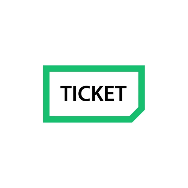Vektor Illustration Eines Ticketsymbols — Stockvektor