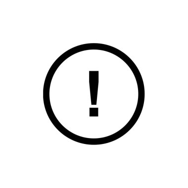  Ünlem işareti simgesi vektör çizim