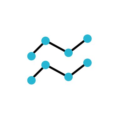 Analizler simge vektör illüstrasyonunu imzaladı