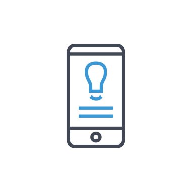 akıllı telefon simgesi vektör tasarımı çizimi 