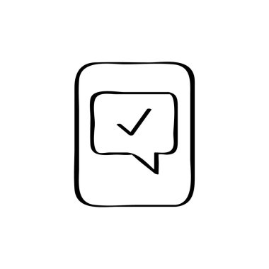 SMS ve Metin Mesajlaşması ikon vektör illüstrasyonu