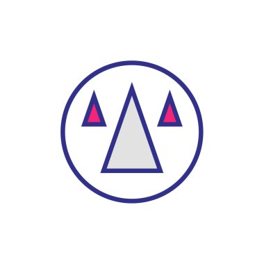 Bir yıldız simgesinin vektör illüstrasyonu