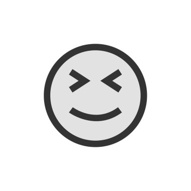 emoji, yüz ifadesi sembolü, simge simgesi, vektör illüstrasyonu