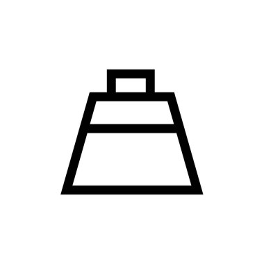 Alışveriş torbaları simge vektör çizim