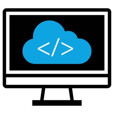 Web geliştirme simgesi vektör illüstrasyonu