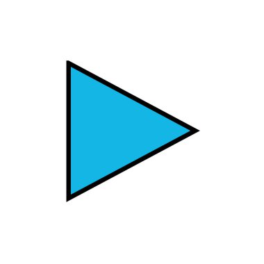 Basit ok tasarımı vektör çizimi