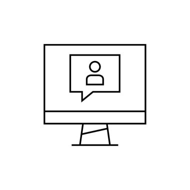 SMS ve Metin Mesajlaşması ikon vektör illüstrasyonu