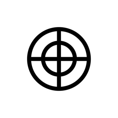 hedef vektör ince çizgi simgesi 