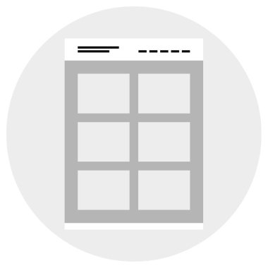 wirefram simgesi vektör illüstrasyonu