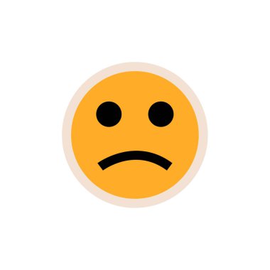 emoji, yüz ifadesi sembolü, simge simgesi, vektör illüstrasyonu