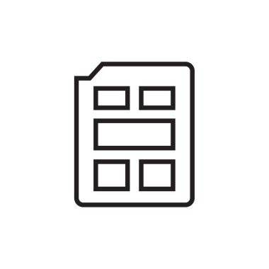 wirefram simgesi vektör illüstrasyonu