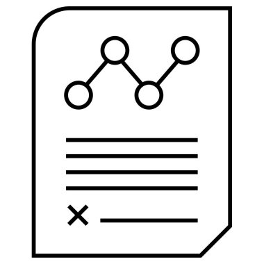 iş raporu simgesi basit illüstrasyon