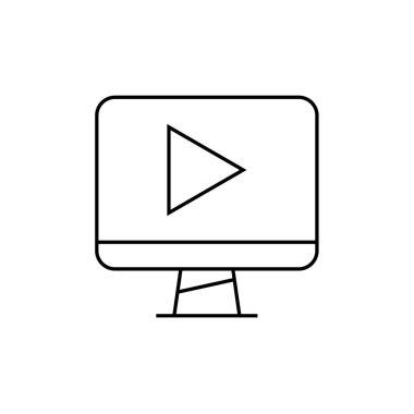 video oynatıcı simge vektör illüstrasyon tasarımı