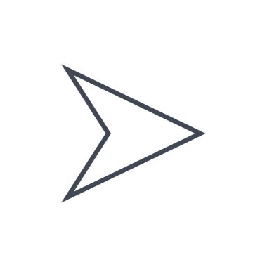 Basit ok tasarımı vektör çizimi