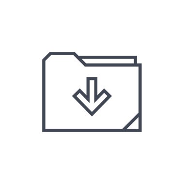 Web ve mobil uygulama tasarımınız için beyaz arkaplanda izole edilmiş dizin simgesi vektörü 