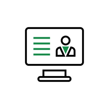 Web sitesi modern simgesinin vektör illüstrasyonu