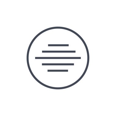 Çember simgesinin vektör illüstrasyonu 