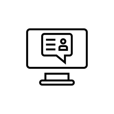 SMS ve Metin Mesajlaşması ikon vektör illüstrasyonu