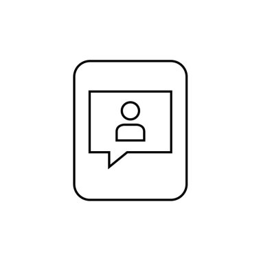 SMS ve Metin Mesajlaşması ikon vektör illüstrasyonu