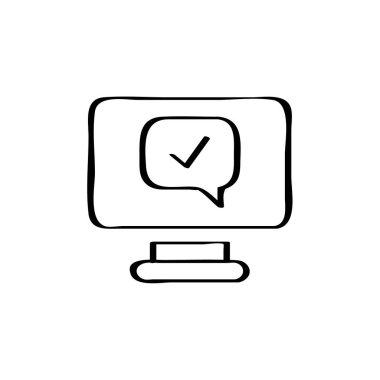 Sohbet simgesi, vektör çizimi 