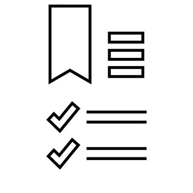 belge simgesi vektör illüstrasyonu