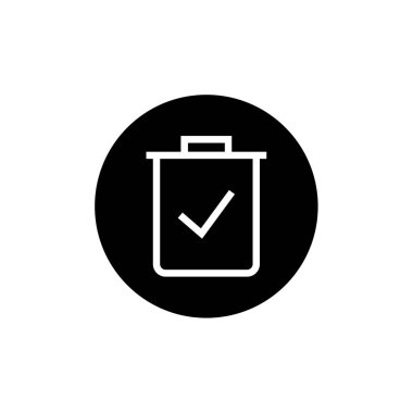 Çöp kutusu web simgesi illüstrasyonu