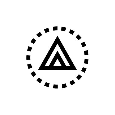 üçgen logo vektör resimleme şablonu 