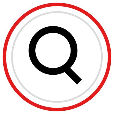 Arama simgesi vektör illüstrasyonu 