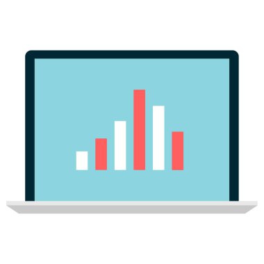 büyüme çubuğu vektör simgesi.