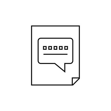 SMS ve Metin Mesajlaşması ikon vektör illüstrasyonu