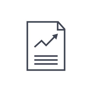 Web ve mobil uygulama tasarımınız için beyaz arkaplanda izole edilmiş grafik simgesi vektörü, belge logosu konsepti