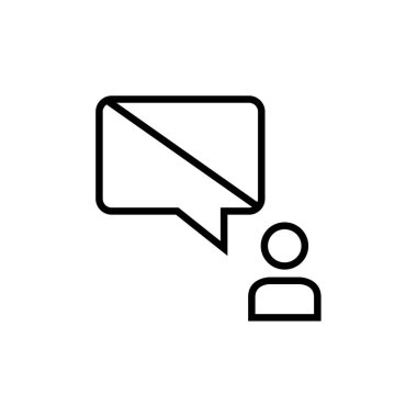 SMS ve Metin Mesajlaşması ikon vektör illüstrasyonu