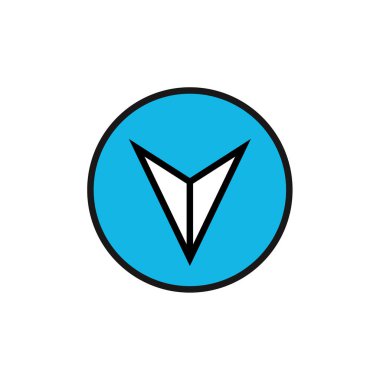 Basit grafik simgesi vektör illüstrasyonu 