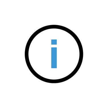 bilgi simgesi, vektör resimleme 