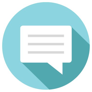 SMS ve Metin Mesajlaşması ikon vektör illüstrasyonu