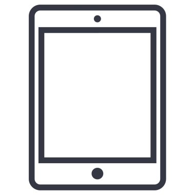 ipad tableti pc simgesi, vektör işareti 