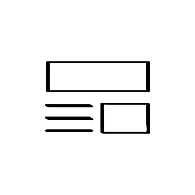 wirefram simgesi vektör illüstrasyonu