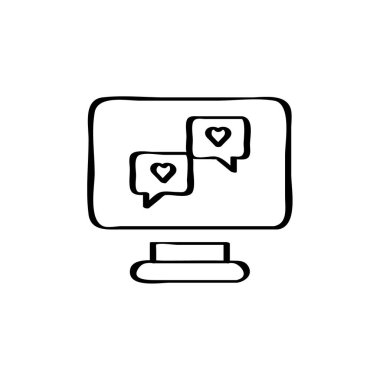 kabarcık sohbet simgesi vektör illüstrasyonu, konuşma balonu işareti  