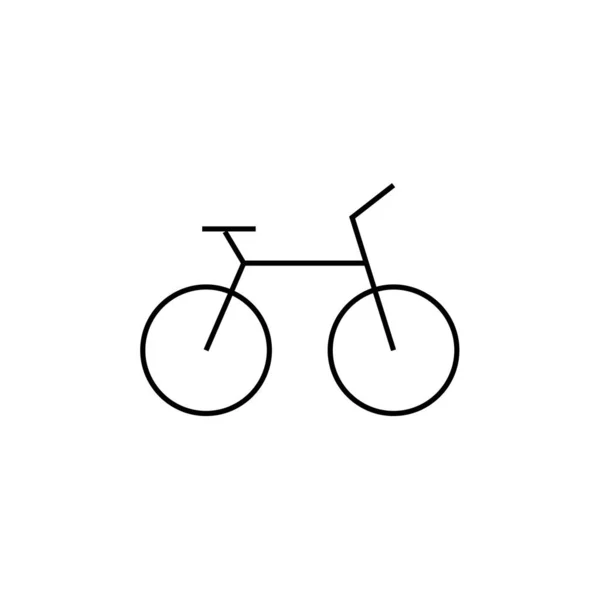Icona Della Bicicletta Stile Trendy Sfondo Isolato — Vettoriale Stock