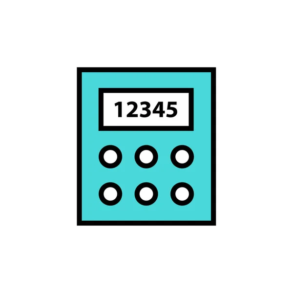 Calcolatrice Semplice Icona Vettoriale Illustrazione — Vettoriale Stock