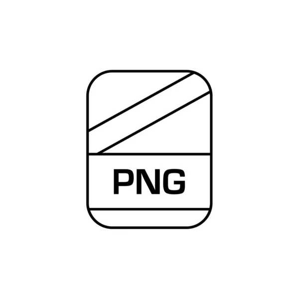 Pngファイルのアイコンベクトル図シンプルなデザイン — ストックベクタ