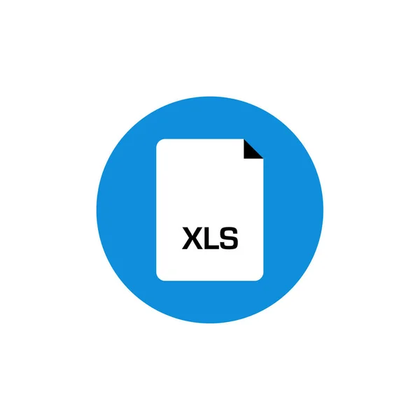 Xls File Icon Vector Illustration Simple Design — Stock Vector