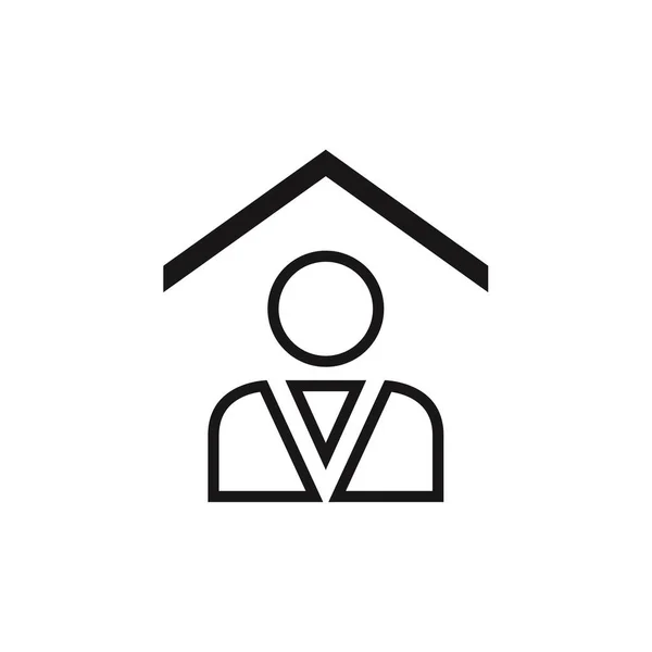 Иконка Домашнего Вектора Домашний Символ — стоковый вектор