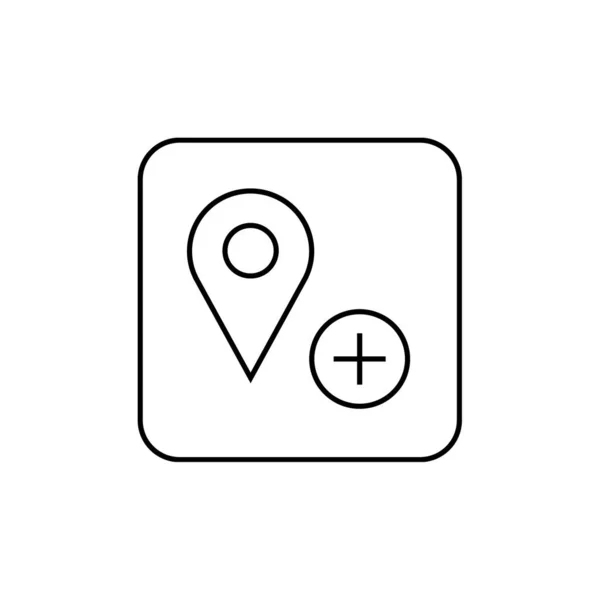 地図ポインタアイコン ロケーションマーカーシンボル フラットなデザイン ベクターイラスト — ストックベクタ