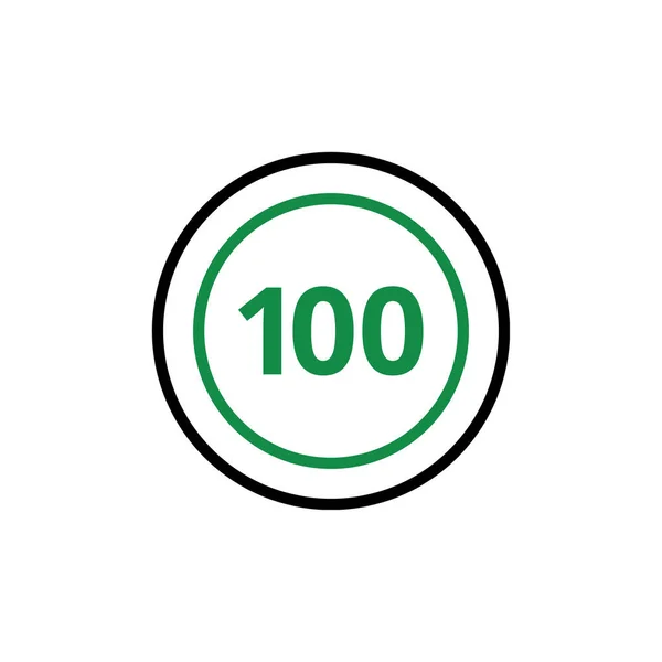 100枚のコインアイコンベクトルイラスト — ストックベクタ