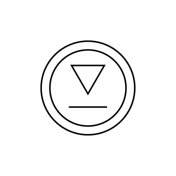 Abstrakcyjna Wielokątna Ikona Figury Geometrycznej Ilustracja Wektora — Wektor stockowy