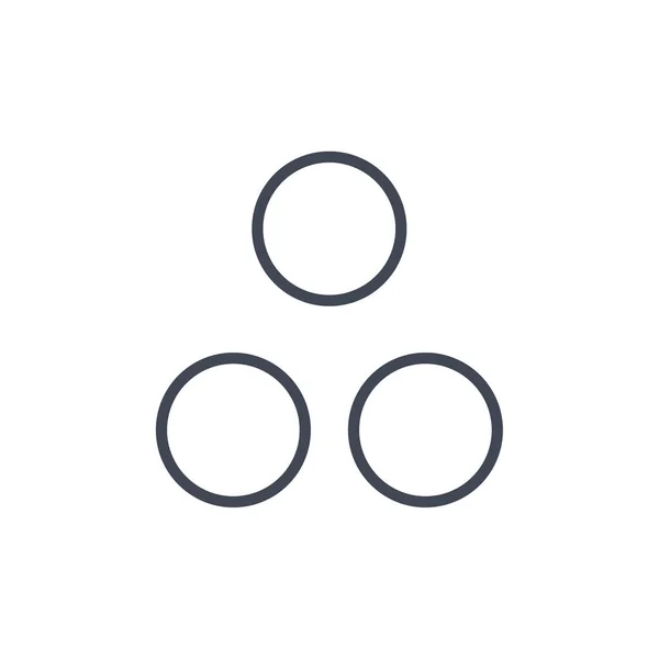 Point Abstrait Cercle Logo Design Vecteur — Image vectorielle