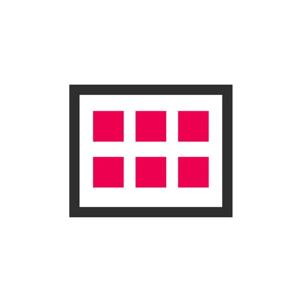 Vector Illustration Wireframe Icon — Stock Vector